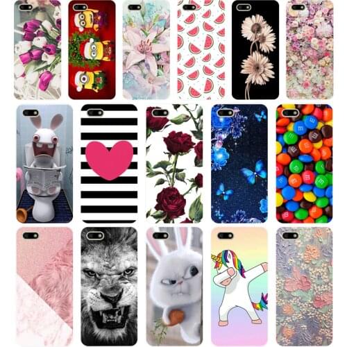 S Silicone case For Huawei Honor 7A Case 5.45" inch Soft Phone Case Huawei Honor 7A 7 A DUA-L22 Russian Back Cover Coque bumper