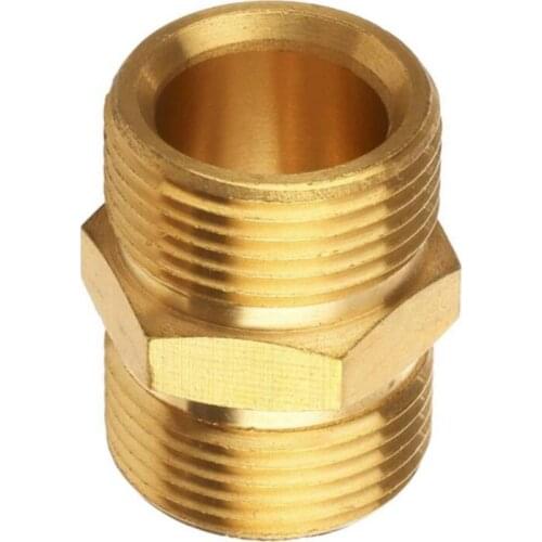 4500 PSI M22/14mm 15mm Male Thread Hose To Hose Connector Coupler For Garden & Pressure Washer Pipe Joint