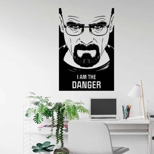 Heisenberg I Am The Danger Lets Cook Vinyl Decal Sticker Cars Trucks Vans Walls House Decoration for Living Room Bedroom