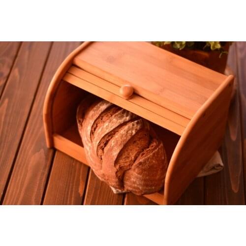 Vitalis Bread Storage Box Large-Small | Environemntally Friendly Bamboo | Home-Kitchen | Made in Turkey