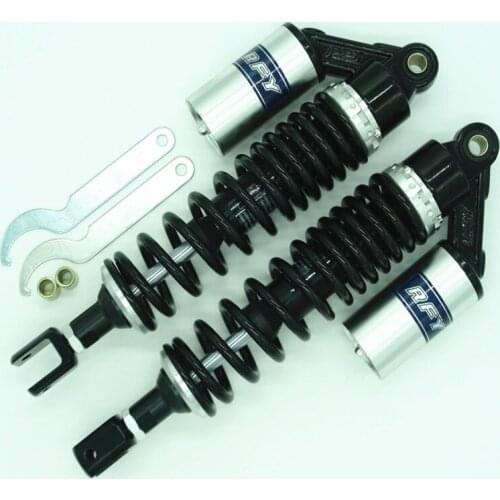 RFY 13.8 inch 350mm 2pcs Motorcycle Air Shock absorber FOR Honda CB 750 RD 350 CB Series Rear Suspension Black and silver