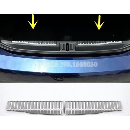 Inside Rear Bumper Protector Sill Plate 2pcs For Alfa Romeo Giulia 2017-2020 Car accesories interior Car decoration