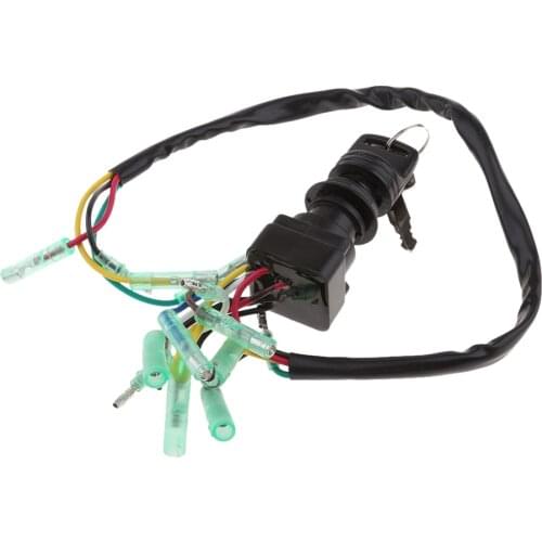 2xIgnition Switch 703-82510-43-00 for Yamaha Outboard Motor Control Box + Key