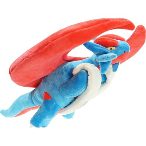 45cm Anime Pokemon Salamence Plush Toys Soft Stuffed Animals Cartoon Doll Birthday Gifts For Children