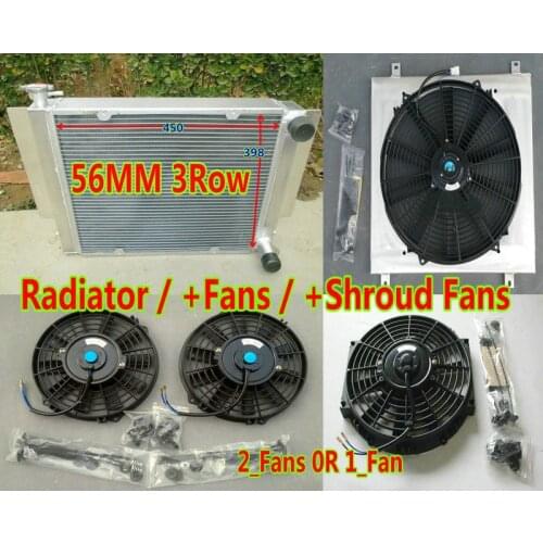 Race Aluminium Radiator Shroud Fan For Mazda RX2 RX3 RX4 RX5 S1 S2 Savanna RX-7 RX7 SA/FB SA22C Without Heater pipe MT 1.1L/1.3L
