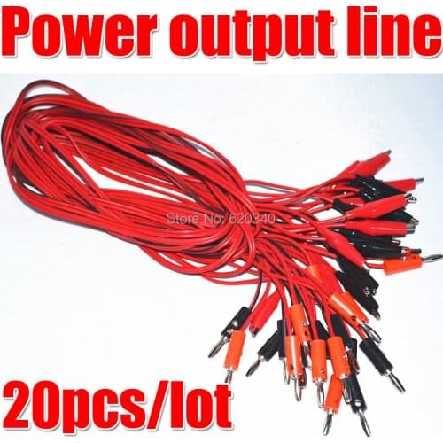 Free shipping 20pcs/lot Universal Multimeter Alligator Clip Crocodile Clamp Regulated Power Supply Output Line instrument Parts