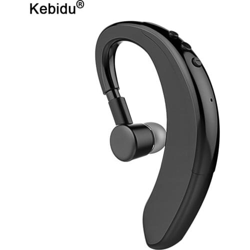 Kebidu Bluetooth 5.0 Wireless Earphones Stereo Ear Hook Sports Headphones for Business Driving Handsfree With Microphone Headset