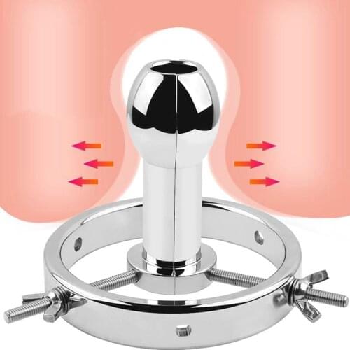 Extreme Anal Vaginal Dilator Vaginal Speculum Mirror Adult Metal Anus Pussy Dilator Anal SM toy For Woman Butt Expansion Device