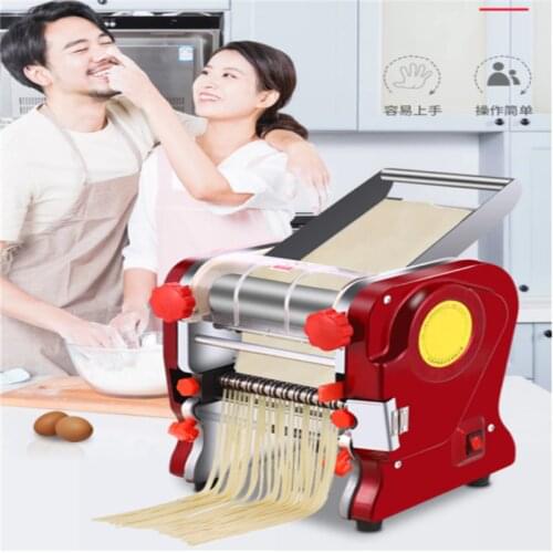 Electric Noodle Press Machine FKM Dough Roller Stainless Steel Desktop Pasta Dumpling Maker Commercial Kneading Noodle Machine