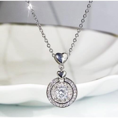 Huitan Luxury High-quality Bridal Necklaces for Wedding Brilliant White CZ Stone Modern Design Womens Statement Neck Jewelry