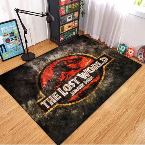 Jurassic World Dinosaur Floor Mat Carpet Adult Kid Soft Anti-slip Children Baby Play Crawling Game Mat Home Living Room Area Rug