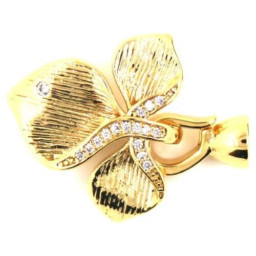 Copper Connection Gold Plated Clasps Accessories DIY Jewelry Making Findings For Handmade Woman Pearl Necklace Bracelet Gifts