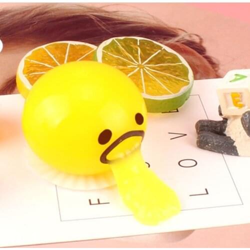 N7ME Novelty Gift Gag Egg Yolk Throw Up Egg Toy for Kids Adults Realistic Egg Yolk Prank Trick Squeeze Toy for stress Relief