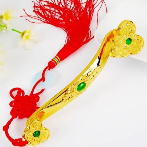25.5 Cm Long Alloy Jade Is Good for Work and Study, Auspicious Geomantic Omen, Rich and Lucrative Family Decorations