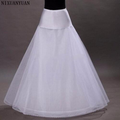 NIXUANYUAN 2021 New Arrives 100% High Quality A Line Tulle Wedding Bridal Petticoat Underskirt Crinolines for Wedding Dress