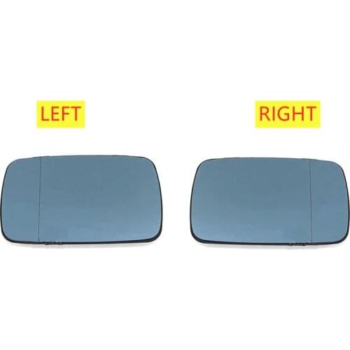 New High Quality Left Right Blue Heated Wing Mirror Glass For BMW E39 E46 320i 330i 325i 525i 2001 2002 2003 2004 51168250438