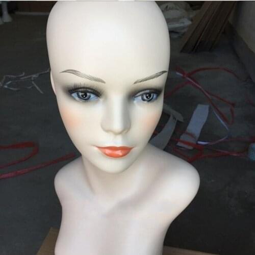 Wholesale female wig mannequin head,hat stand,hair wig woman mannequin head for sale display,tete a coiffer mannequin 1PC M00654
