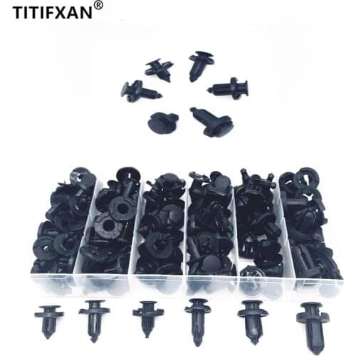 85PCS For Nissan Teana Sylphy Tiida Livina Qashqai X-trail plastic fasteners rivet for High Quality Bumper Fender Clips Box Set