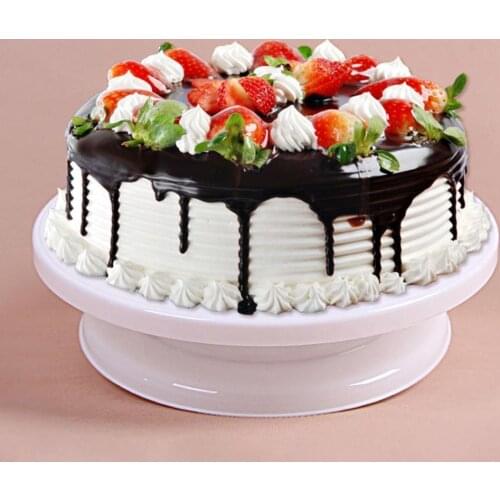 Plastic Cake Turntable Rotating Cake Plastic Dough Knife Stand Turntable Tools Cake Decorating Baking Platform G4m1