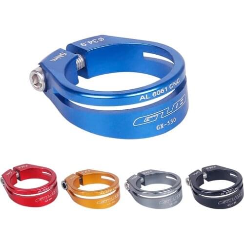 GUB GX-530 Bicycle Seatpost Clamp Ultra Light CNC machined AL-6061 Alloy Seat Post Holder Clip Bracket 31.8mm/34.9mm