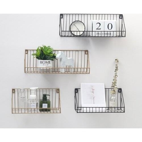 Industrial Wall Mount Shelf Storage Rack Room Decorative Shelves Iron Floating Shelf Nordic Shelf Child Room Wall Shelf Decor