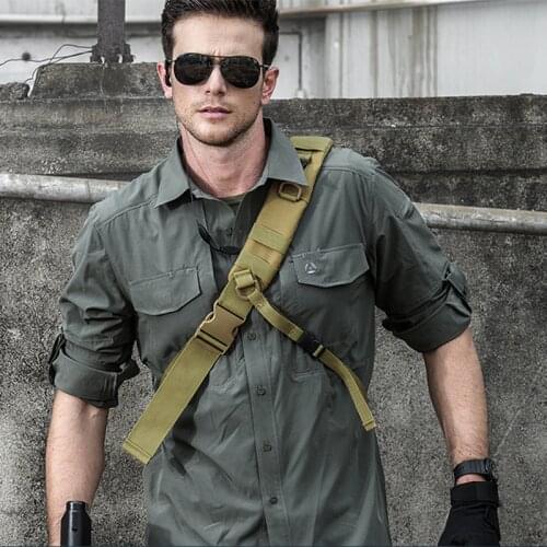 Soqoool Lightweight Quick Dry Military Shirt Men Breathable Army Tactical Shirt Spring Summer Stretch Multi Pockets Shirts