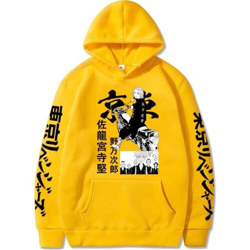 Mikey Print Hoodie Tokyo Revengers Japanese Anime Sweatshirt Women Men Loose Oversized 4XL Solid Casual Pullovers Streetwear Top