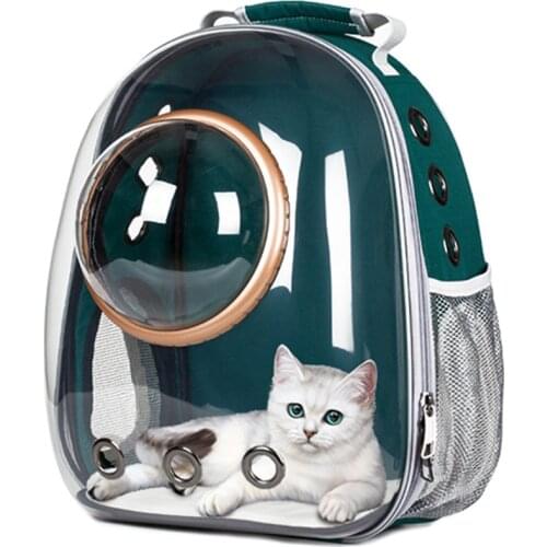 Astronaut Window Bubble Carrying Travel Bag Breathable Space Capsule Transparent Pet Carrier Bag Dog Cat Backpack