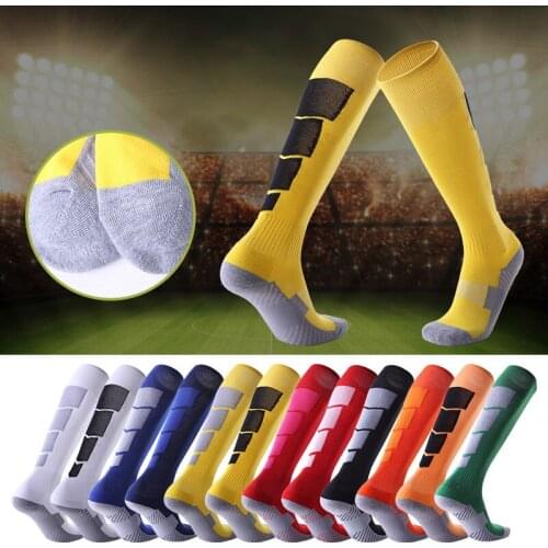 Adult Non-slip Knee High Football Socks Stockings Sweat-absorbent Wear-resistant Sports Socks Manufacturers Wholesale