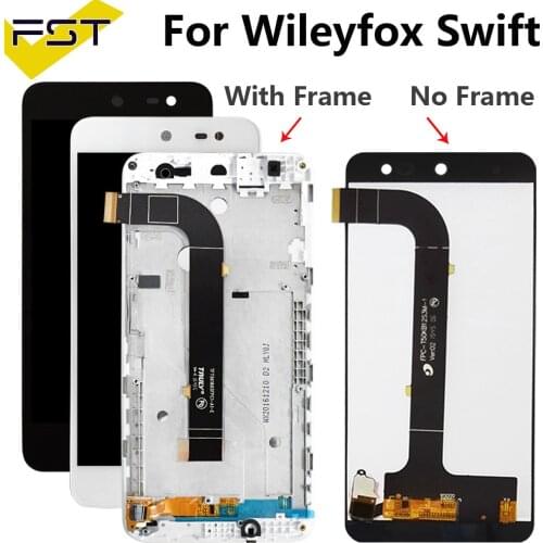 5.0''For Wileyfox Swift Lcd Display with Touch Screen Digitizer Assembly with Frame for Wileyfox Swift Phone Replace Parts+Tools