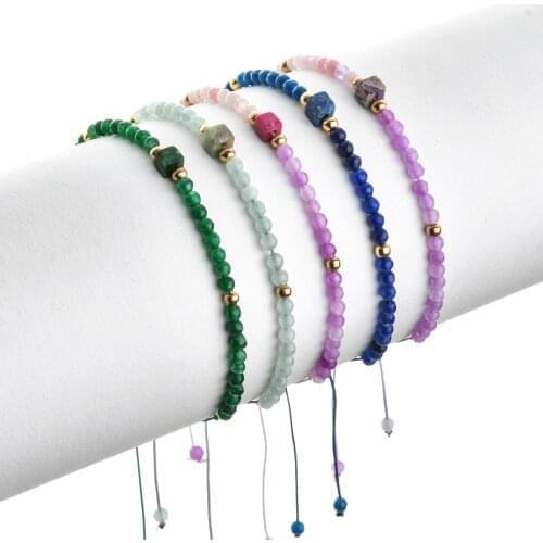 ZMZY New Fashion Boho Beads Bracelet Best Friend Natural Stone Bracelet Ladies Adjustable Thin Handmade Luxury Jewelry
