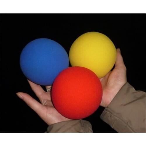 1 Pcs Big Yellow Magic Sponge Ball (10cm Diameter) Magic Tricks Soft Ball Excellent Elasticity Classic Ball Street Close Up