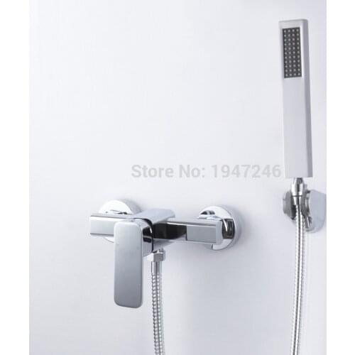 2015 Wholesale New Promotion Product Luxury Wall Mounted Roman Tub Filler Trim Faucet Bath Mixer Tap with Hand Shower