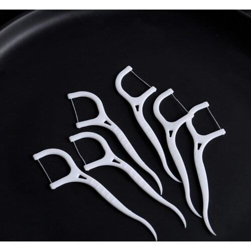 50/100pcs Dental Floss Floss Picks Teeth Toothpick Stick Tooth Clean Oral Care Interdental Brush Teeth Stick Floss Pick Cleaning