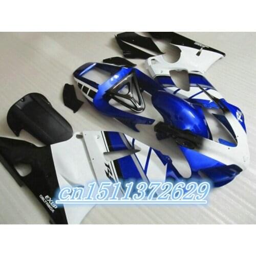 ABS blue black white YZFR1 98-99 YZF R1 1998-1999 98 99 YZF-R1 1998 1999 ABS full motorcycle fairing kit