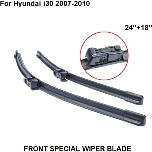 Car Accessaries Auto Windscreen Wipers Blade For Hyundai i30 2007-2010,24''+18'' Windshield Natural Rubber