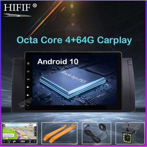 9" IPS Android 10 OS Car Multimedia GPS Radio for BMW X5 E53 1999-2006 & E39 M5 1999-2003 & E39 1995-2003 with 4GB RAM 32GB ROM