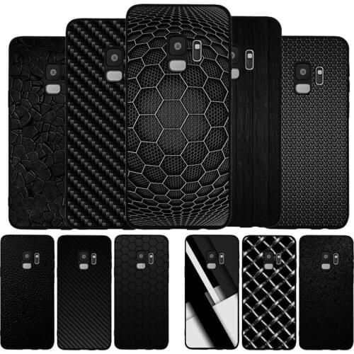 Car carbon fiber simple Soft phone Case For Samsung S20 S10 S9 S8 S7 edge Plus Lite For Note 8 9 10 A6 A7 A8 A9 Cover