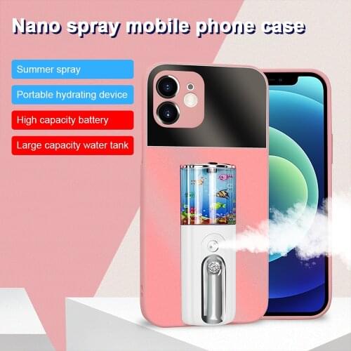 Summer Nano Spray Humidity Phone Case for Apple iPhone11 12 Pro Max XR XS 7 8 Plus Huawei Portable Water Replenishing Artifact