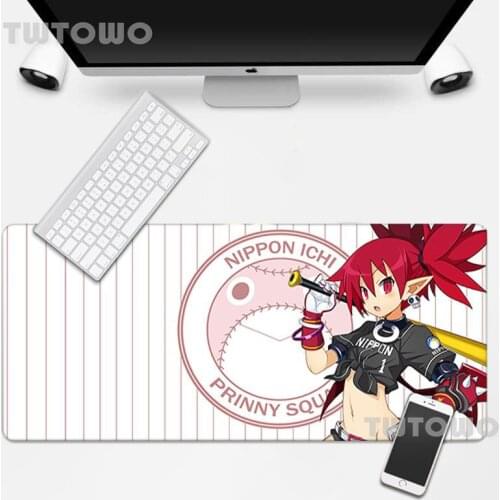 Disgaea 5 Gaming Large Size Mouse Pad Anime Natural Rubber Lovely Cartoon Gamer Home Carpet Mouse Mat