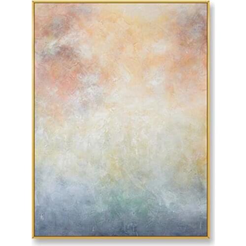 Beautiful colorful landscape picture for living room decor Hand drawn oil painting on canvas wall art picture for living room