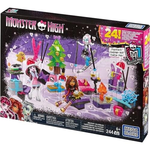Mega Bloks Monster High Advent Calendar Doll Set DPK33 Collectors Edition Birthday Gifts for Adults and Children