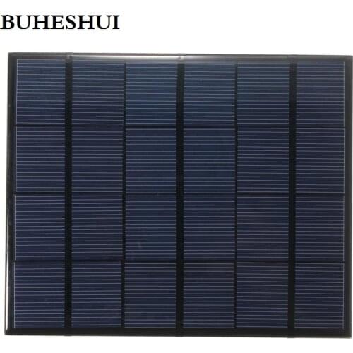 BUHESHUI 6V 3.5W Mini Solar Panels Small Solar Power 3.6v Battery Charge Solar Led Light Solar Cell Epoxy 165*135MM 10pcs/lot