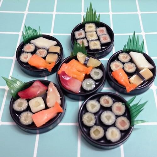 2PCS 1/6 Scale Dollhouse Miniature Food Sushi Model Doll Play foods Kitchen Accessories For Blyth ,Barbies, 1/6 Doll