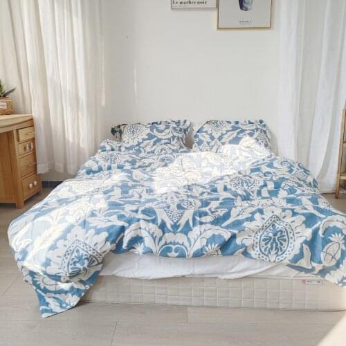 Linen Duvet Cover Set - One Duvert Cover 230x270cm Two Pillowcase 50x92cm
