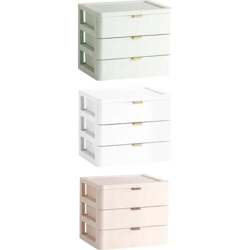 3 Tiers Office Desktop Organizer Drawer Bathroom Accessories Storage Box Cosmetic Makeup Rack Jewelry Organizer