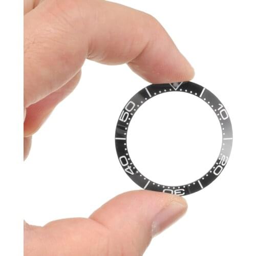 Black Blue Ceramic Watch Case Bezel Insert 38mm Submariner Mens Watch Watches Replace Accessories Watch Face New For Seiko Omega