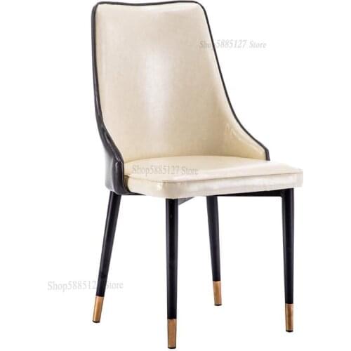 Nordic Dining Chair Home Net Red Ins Dining Table And Chair Light Luxury Post Modern Minimalist Stool Backrest Hotel Chair