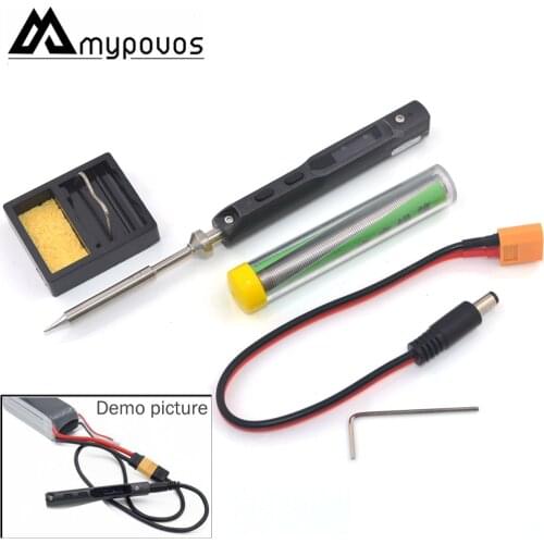 NEW TS100 65W Pen-type MINI Programmable Smart Adjustable Digital LCD Electric soldering iron Soldering station ARM MCU