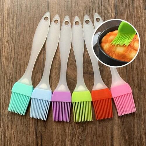 6PCS/SET Silicone Baking Tray Bread Chef Pastry Oil Butter Paint Brush Barbecue Brush Silicone Baking Barbecue Tool